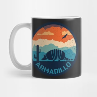 Armadillo Vintage Pattern Tactical Possum Desert Landscape Mug